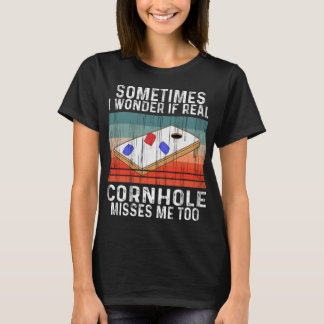 Camiseta Corn Hole Vintage Joga Retro Cornhole Player