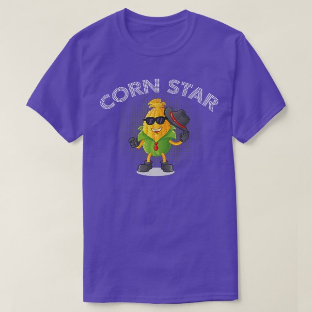 Camiseta Corn Star Corn com vegetação saudável (Frente do Design)