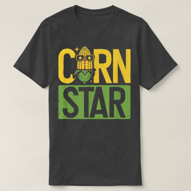 Camiseta Corn Star Funny Farmer Farming Lover  (Frente do Design)