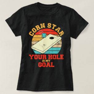 Camiseta Corn Star Seu Buraco É Meu Corno Engraçado.