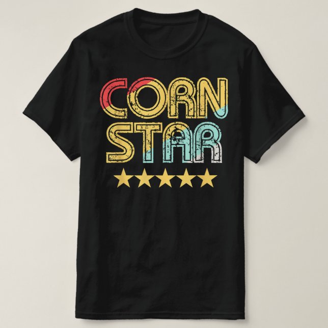 Camiseta Corn Star Team Cornhole (Frente do Design)