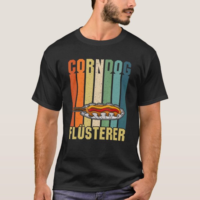 Camiseta Corndog American Cuisine Takeaway Comida Nos Fast  (Frente)