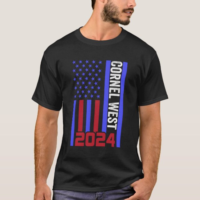 Camiseta Cornel West Para O Presidente Cornel West 2024 (Frente)