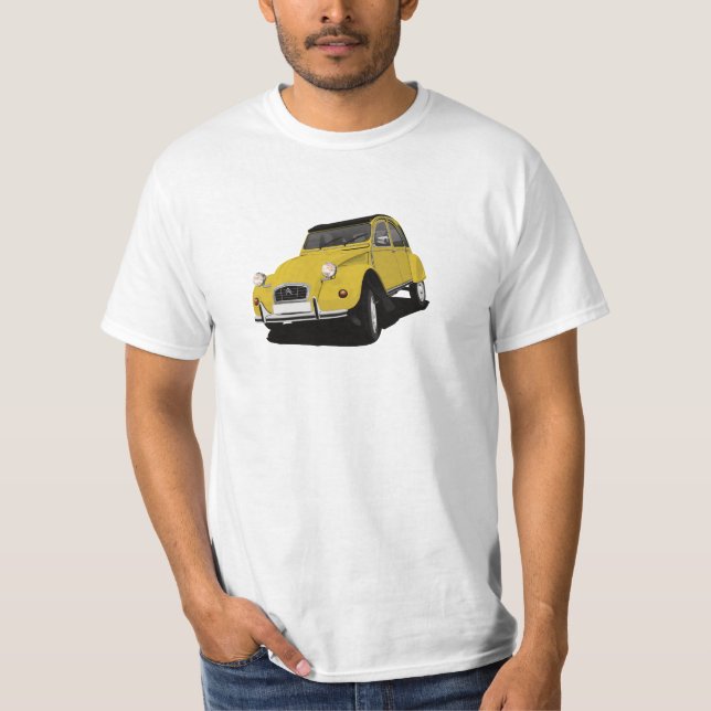 Camiseta Cornering 2CV - 29 opções de cor de carro - (Frente)