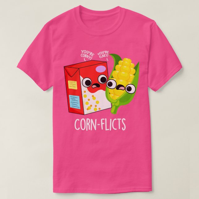 Camiseta Cornflict Cute Cornflake Corn 1 (Frente do Design)