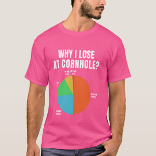 Camiseta Cornhole Art Para Mulheres Jogador De Equipe M