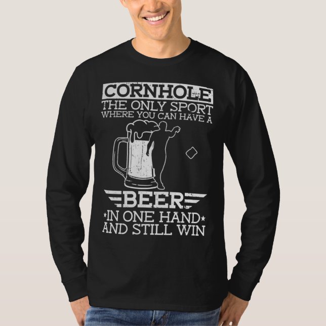 Camiseta Cornhole Beer   Cornhole  1 (Frente)