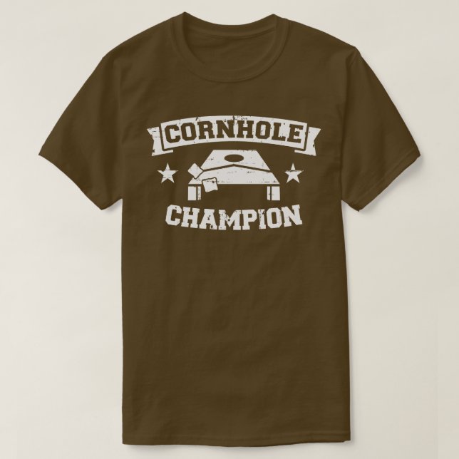 Camiseta Cornhole campeão (Frente do Design)