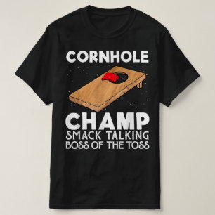Camiseta Cornhole Champ Smack Fala Chefe Da Diversão Do Tos