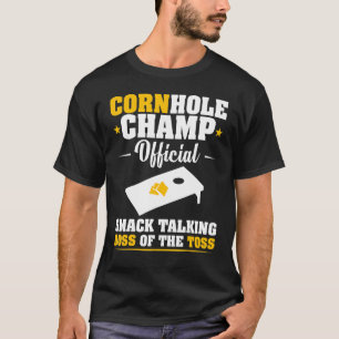 Camiseta Cornhole Champ Smack Fala Chefe Do Bean Toss