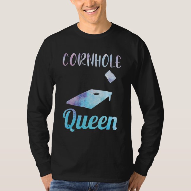 Camiseta Cornhole Corn Hole Cornhole Queen (Frente)