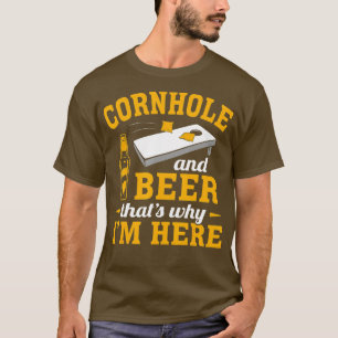 Camiseta Cornhole E Beer Cornhole Jogador Funny Cornhole T