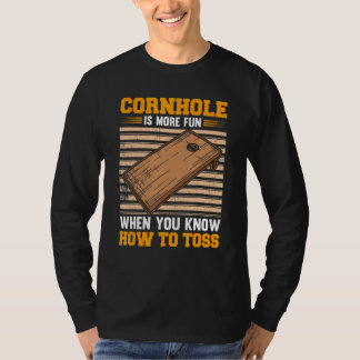 Camiseta Cornhole É Divertido Quando Você Sabe Jogar Saco D