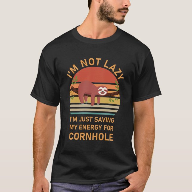 Camiseta Cornhole Engraçado (Frente)
