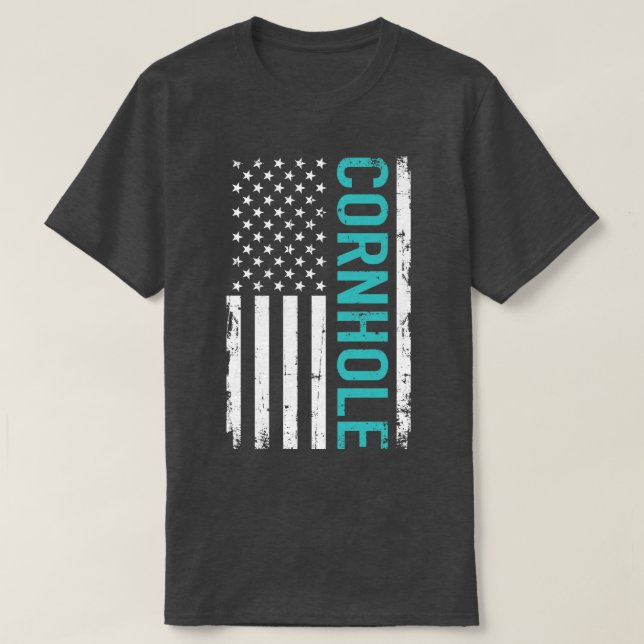 Camiseta Cornhole EUA (Frente do Design)