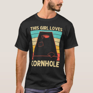Camiseta Cornhole For Girls Kids Sack Toss Game Bean Bag Pl