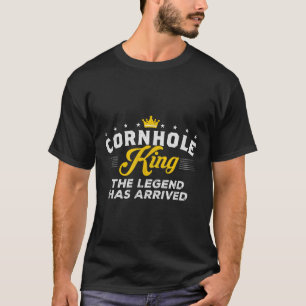 Camiseta Cornhole King A Lenda Chegou ao Cornhole Gift