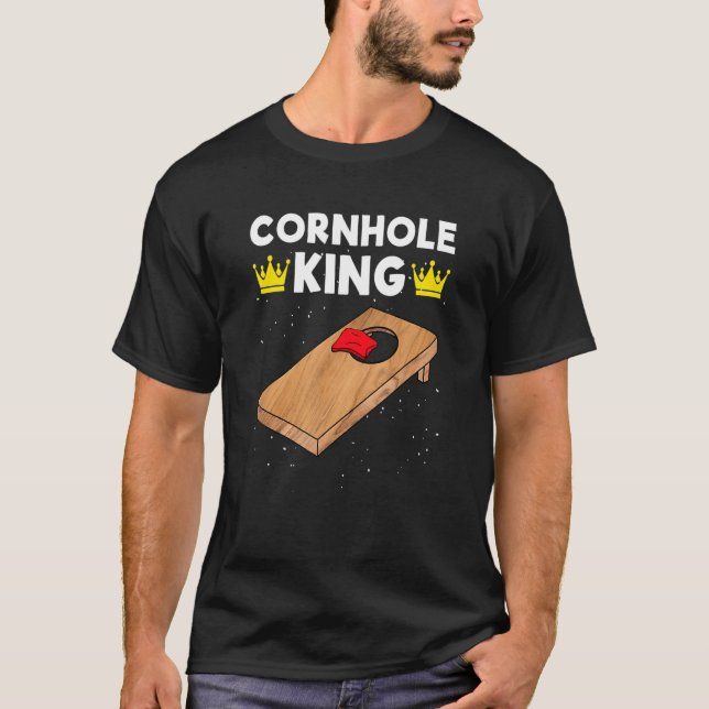 Camiseta Cornhole KIng Cornhole Equipe Bean Bag Cornhole (Frente)