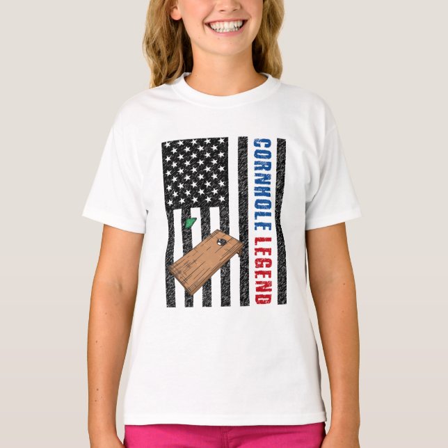 Camiseta Cornhole Legend USA (Frente)