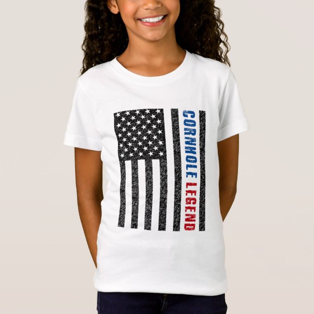 Camiseta Cornhole Legend USA (Frente)