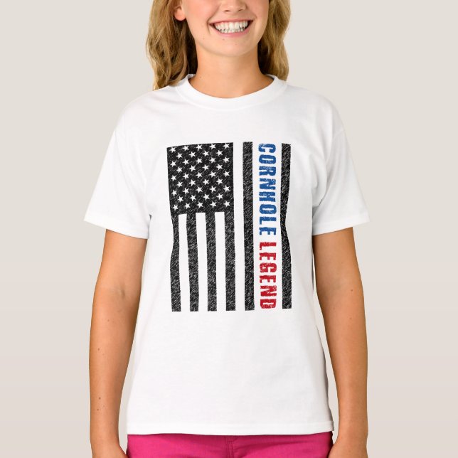 Camiseta Cornhole Legend USA (Frente)
