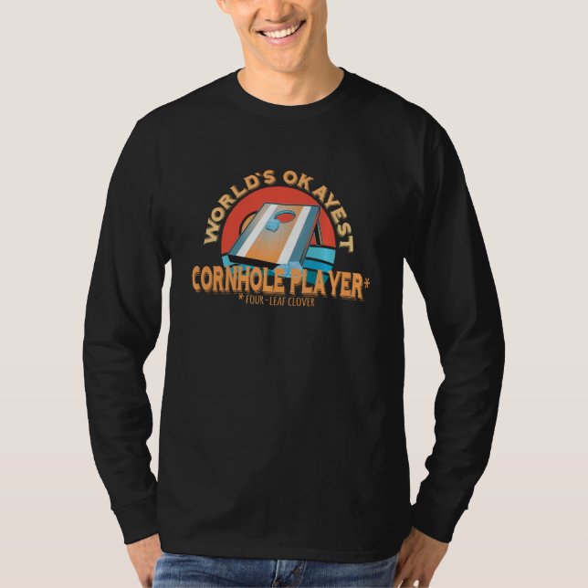 Camiseta Cornhole Player Words Okayest Cornhole (Frente)