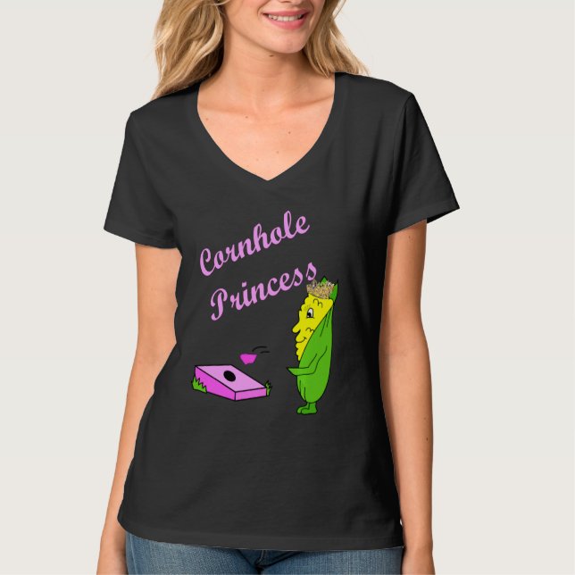 Camiseta Cornhole Princess Champion (Frente)