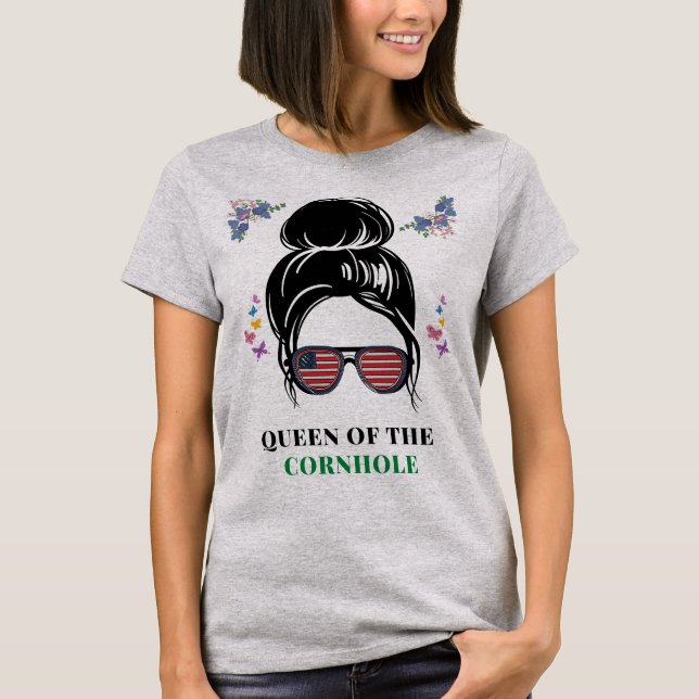 Camiseta Cornhole Queen (Frente)