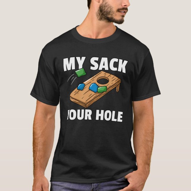 Camiseta Cornhole  Sack Toss Player (Frente)