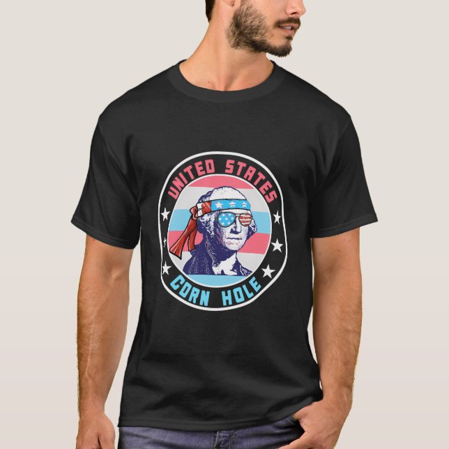 Camiseta Cornhole Team Shirts Usa Cornhole (Frente)