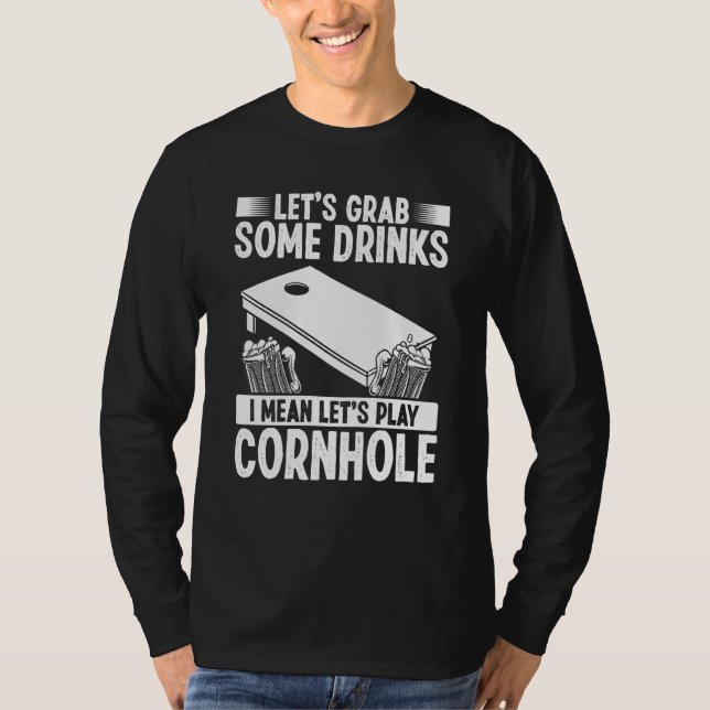 Camiseta Cornhole Throwing Game Drinking Team Cornhole Play (Frente)