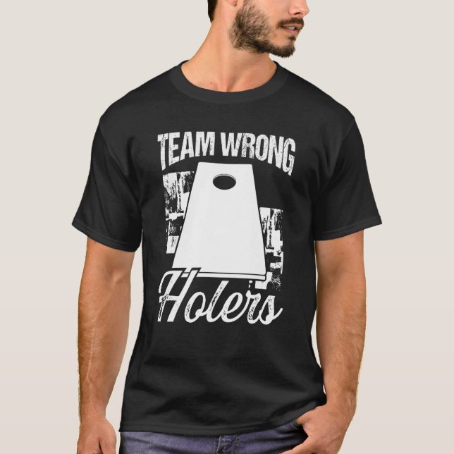 Camiseta Cornhole Throwing Game Team Errados Cornhole (Frente)