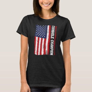 Camiseta Cornhole Trophy Champion Bean Bag Cornhole
