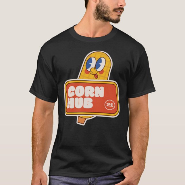 Camiseta CornHub &x27;21 Camisa-T Essencial (Frente)
