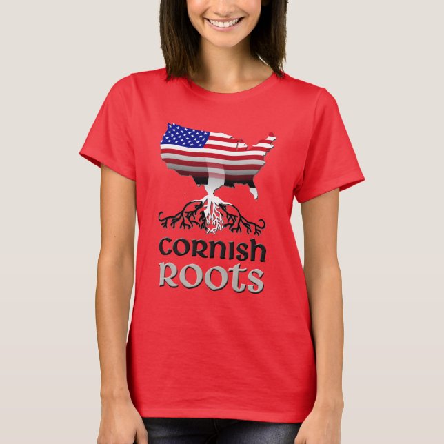 Camiseta Cornish American Roots Heritage (Frente)