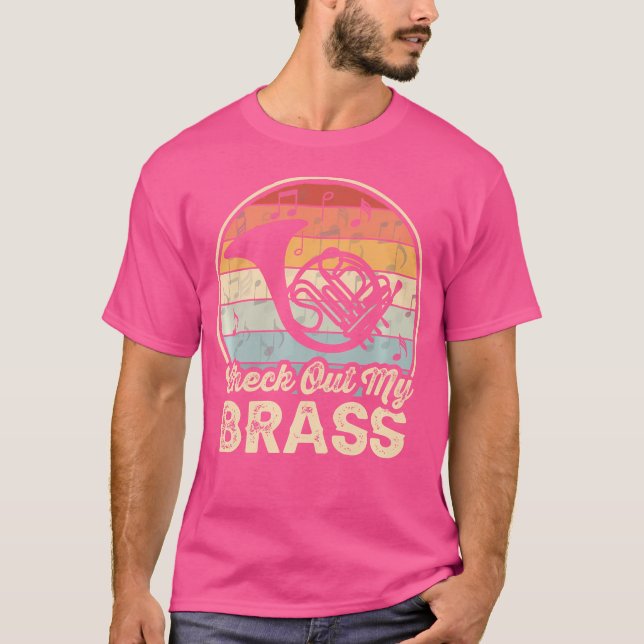 Camiseta Corno Francês Veja Minha Orquestra Musical Engraça (Frente)