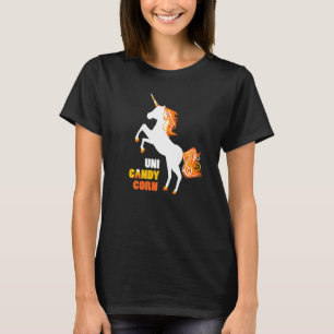 Camiseta Corno Mágico do Halloween do Milho Simulado do Uni