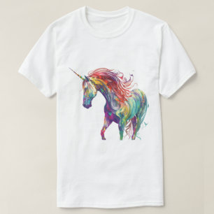 Camiseta Corno Unicórnio Gerado AI