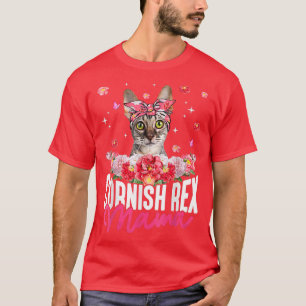 Camiseta Cornualha Cura Re Mama Flor Bandana Cat Lover Moth