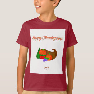 Camiseta Cornucopia Boys Maroon Basic T Shirt