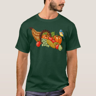 Camiseta Cornucopia Desenhada Mão