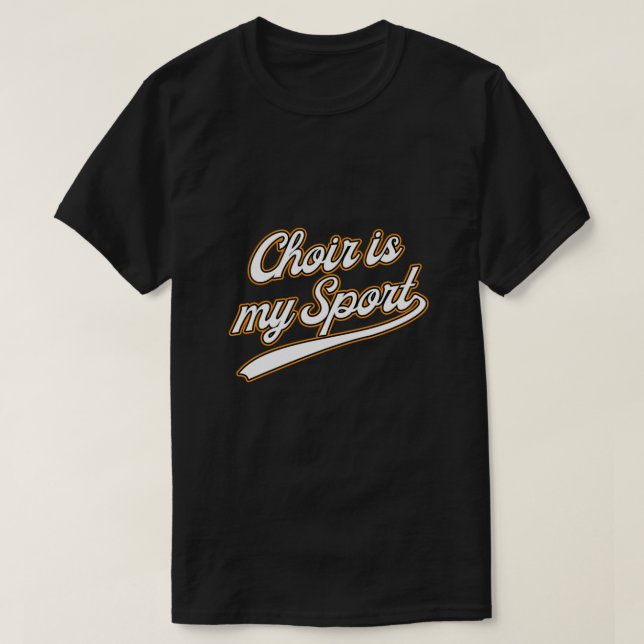 Camiseta Coro É Meu Esporte Cantando Banda Musical Presente (Frente do Design)