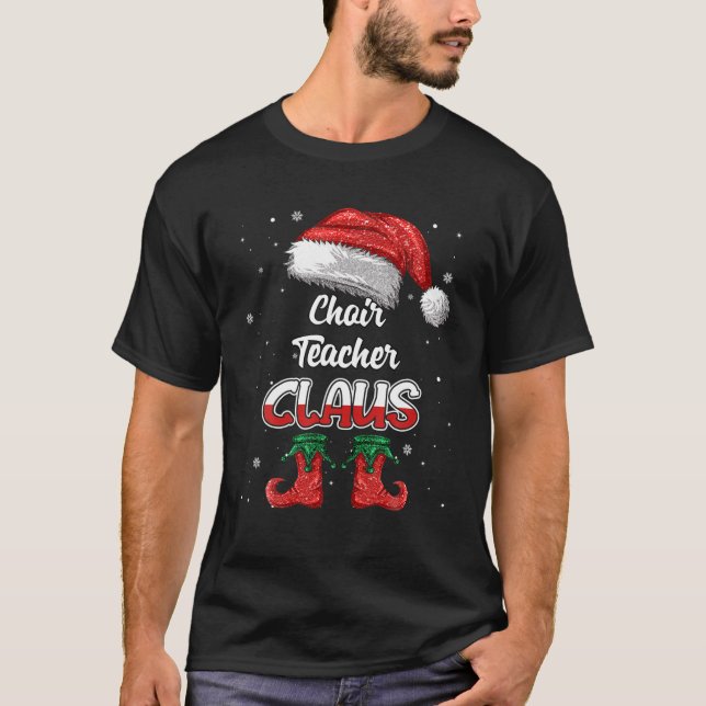 Camiseta Coro Professor Papai Noel Feliz de Natal (Frente)
