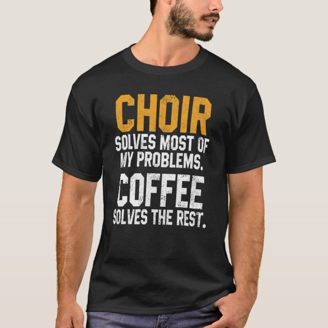 Camiseta Coro Resolve Meus Problemas Café   Soprano Mulhere (Frente)
