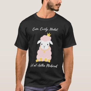 Camiseta Coroa Cornuda E Cabra De Ovelha Al Adha Mubarak Pa