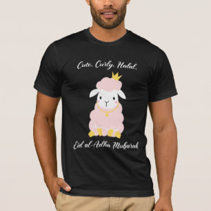 Camiseta Coroa Cornuda E Cabra De Ovelha Al Adha Mubarak Pa