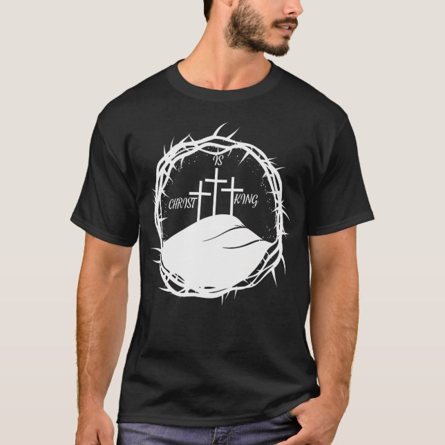 Camiseta Coroa Cristã de Espantos Jesus Cristão - Cristo (Frente)