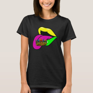 Camiseta Coroa da Língua Mês da Herança Hispânica Orgulho d
