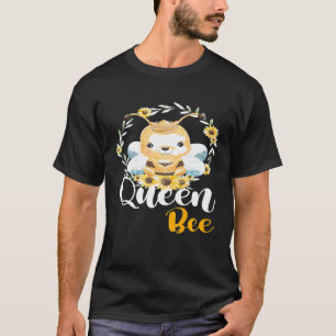 Camiseta Coroa da Rainha Abelha Feminina Linda Colmeia de A