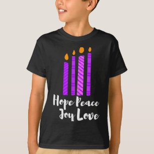 Camiseta Coroa de Advento Evergreen Velas Esperança Paz Ale